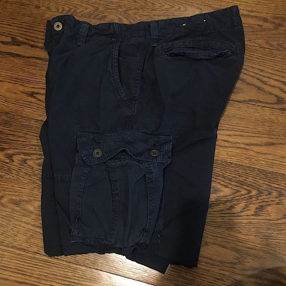 AMERICAN EAGLE Navy Blue Mens Cargo Shorts 33 - Picture 8 of 10